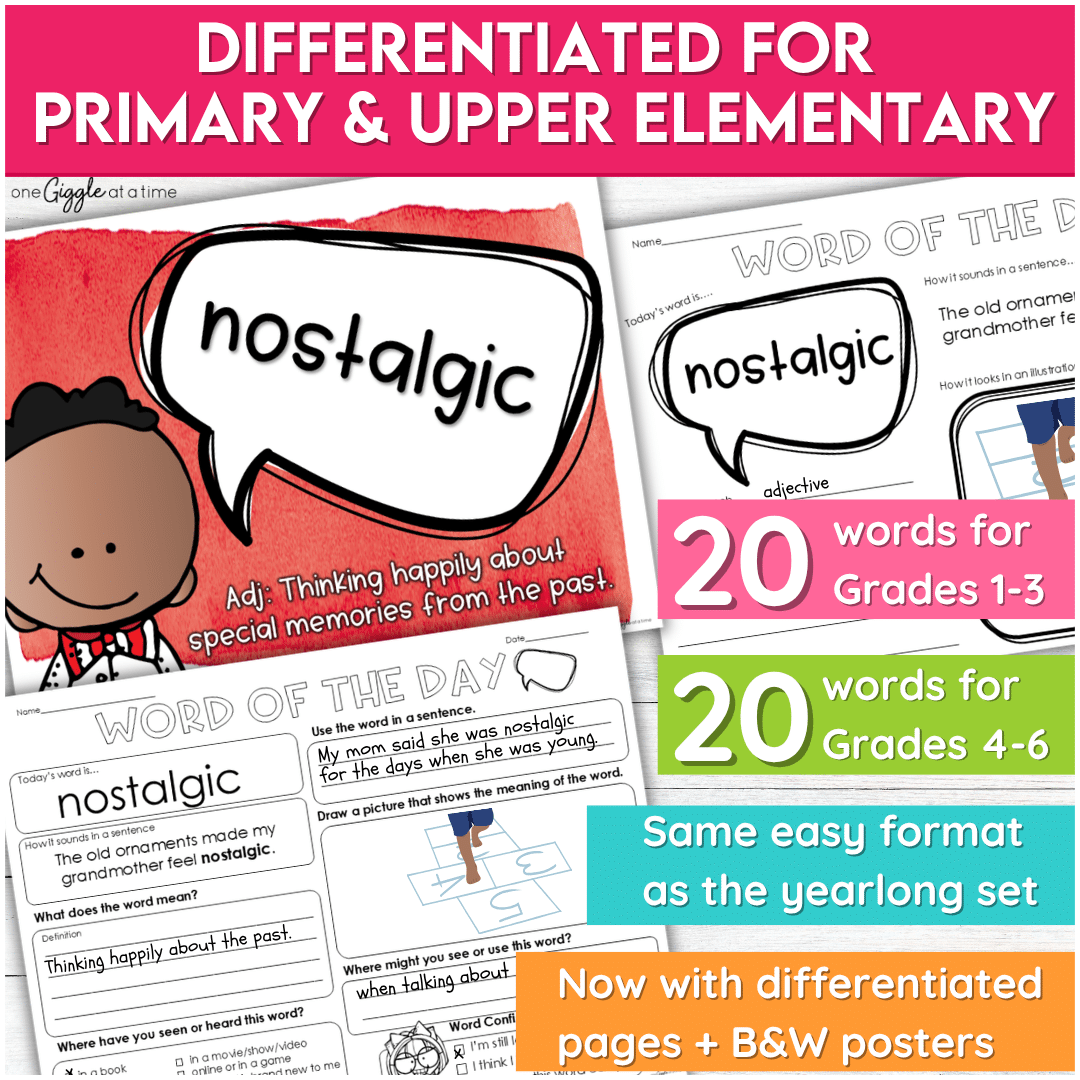 December Word of the Day Bundle Tier 2 Vocabulary Activities for Grades 1-6 - Image 4