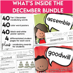december vocab add on bundle