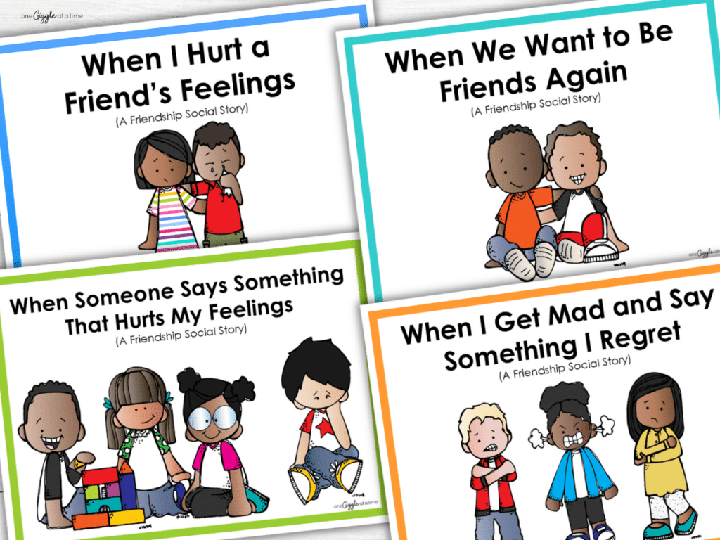 friendship repair social story bundle