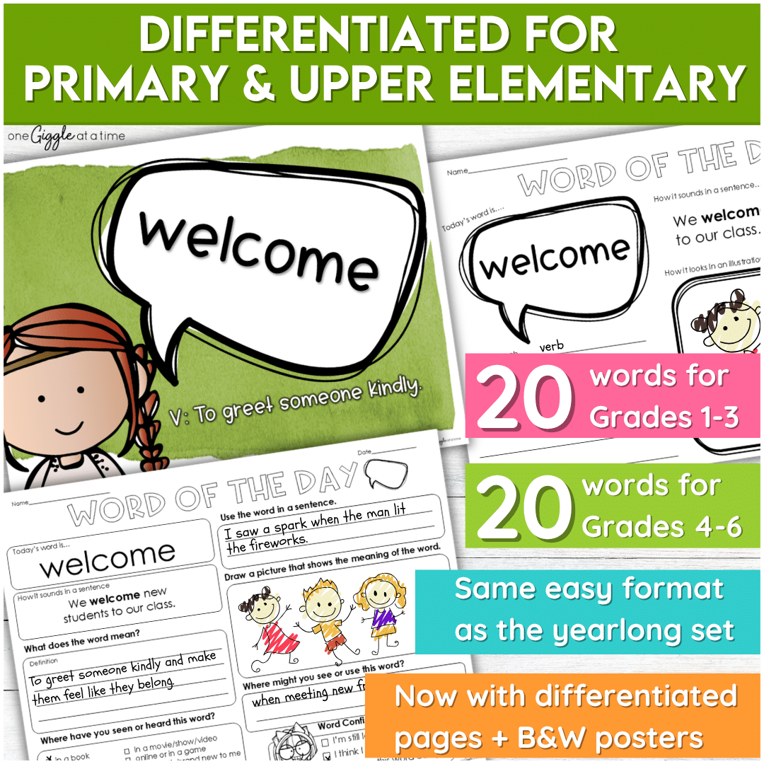 November Word of the Day Bundle Tier 2 Vocabulary Activities for Grades 1-6 - Image 2
