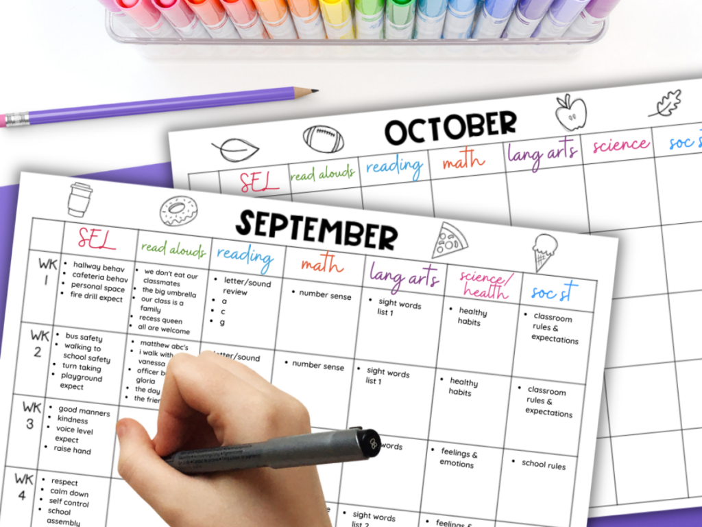 free back to school planner for teachers