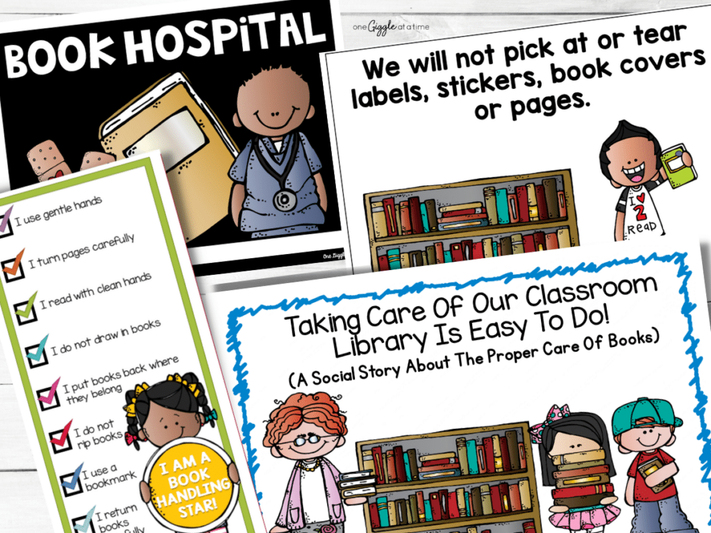 social story about taking care of books at school