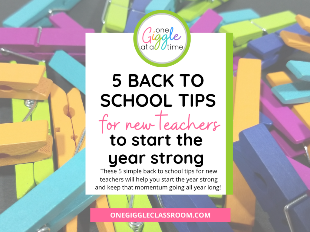 back to school tips for new teachers