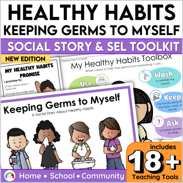 Healthy Habits Social Story SEL Toolkit Not Sharing Germs Hygiene Social Skills Healthy Habits Social Story SEL Toolkit Not Sharing Germs Hygiene Social Skills