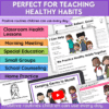 Healthy Habits Social Story SEL Toolkit Not Sharing Germs Hygiene Social Skills