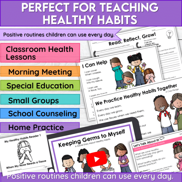 Healthy Habits Social Story SEL Toolkit Not Sharing Germs Hygiene Social Skills Healthy Habits Social Story SEL Toolkit Not Sharing Germs Hygiene Social Skills