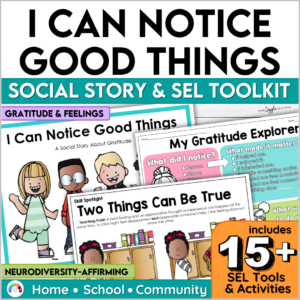 Gratitude Activities & Social Story SEL Feelings Coping Skills & Appreciation