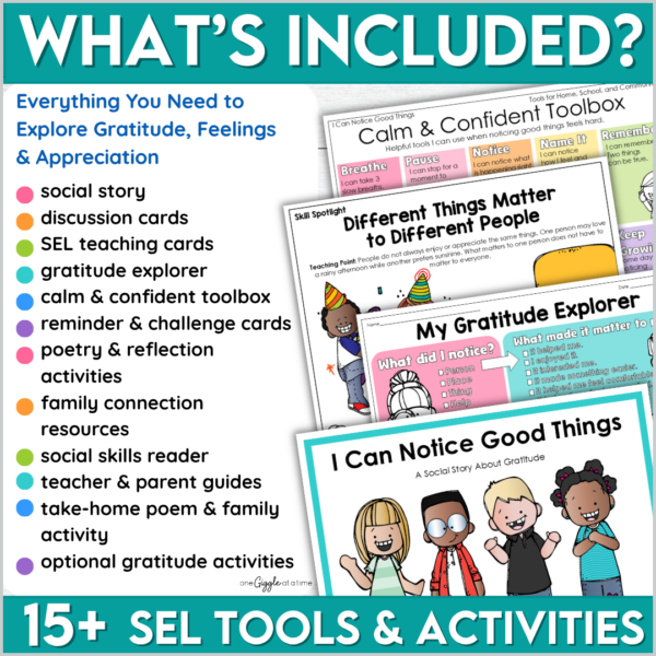 Gratitude Activities & Social Story SEL Feelings Coping Skills & Appreciation Gratitude Activities & Social Story SEL Feelings Coping Skills & Appreciation