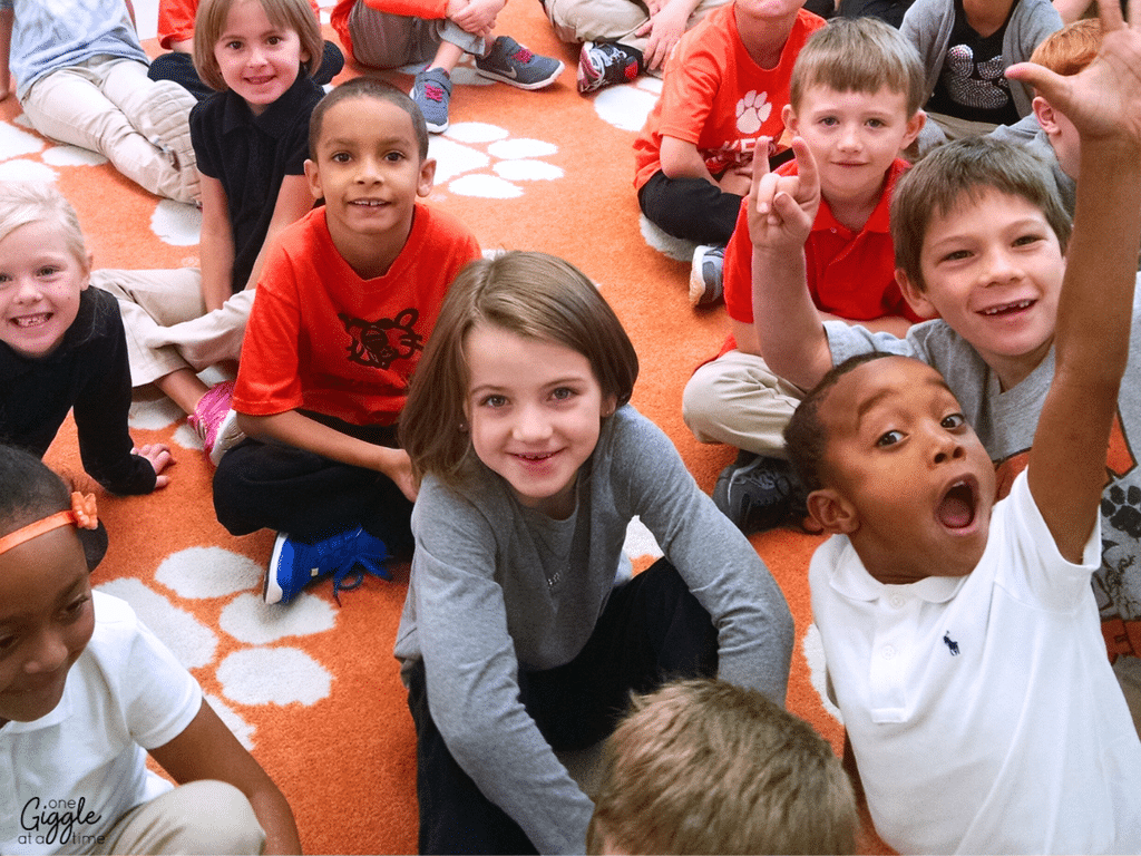working together with peers at school