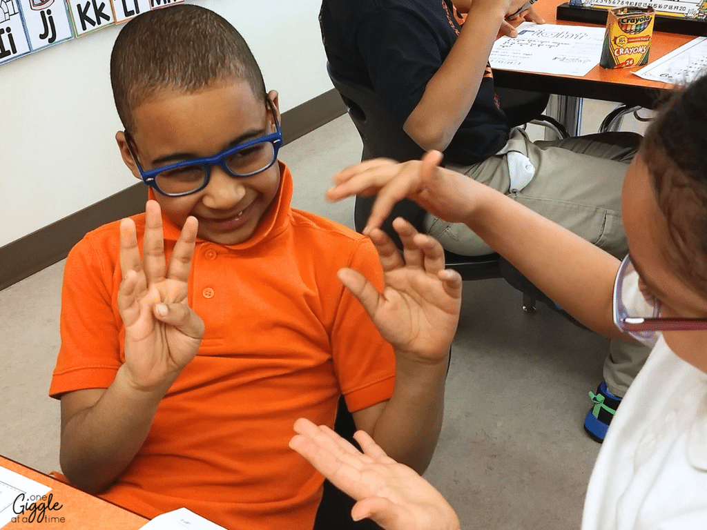 working together in the classroom